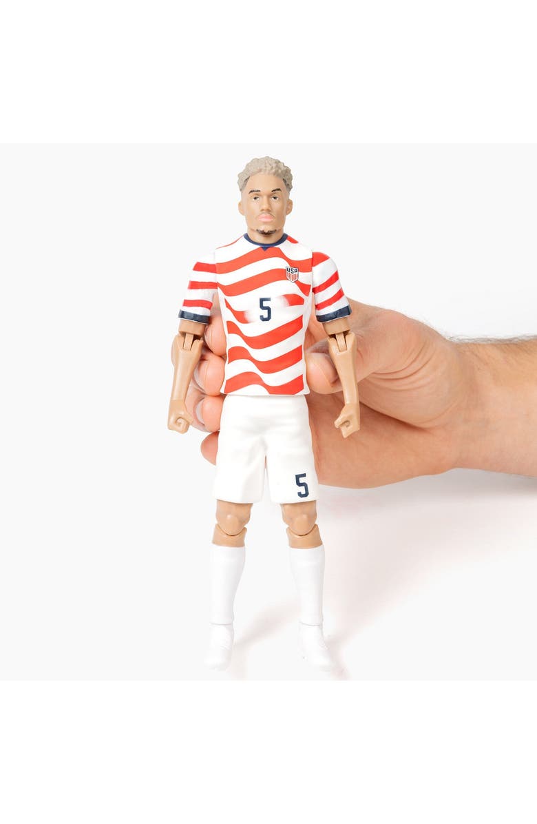 Banbo Toys Sockers 2026 USMNT Antonee Robinson Home Jersey 8" Soccer Action Figure, Alternate, color, Red