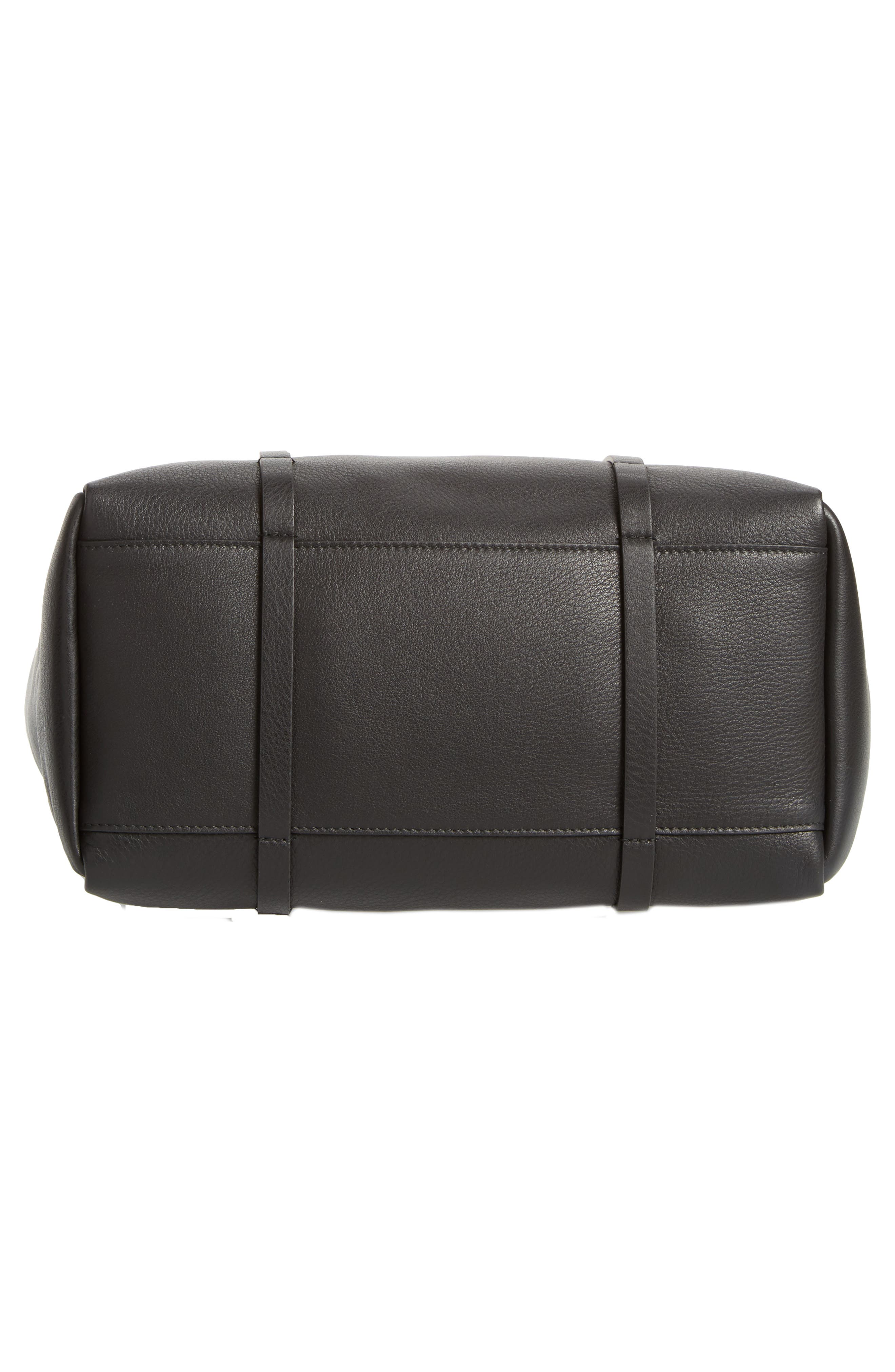 Small Everyday Calfskin Tote, Alternate, color, NOIR/ NOIR