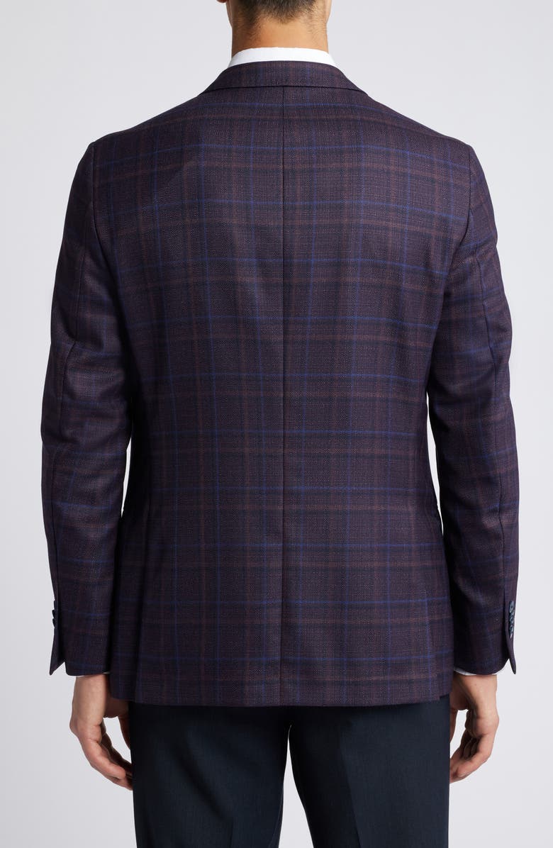 Peter Millar Hyperlight Soft Plaid Wool Sport Coat, Alternate, color, 