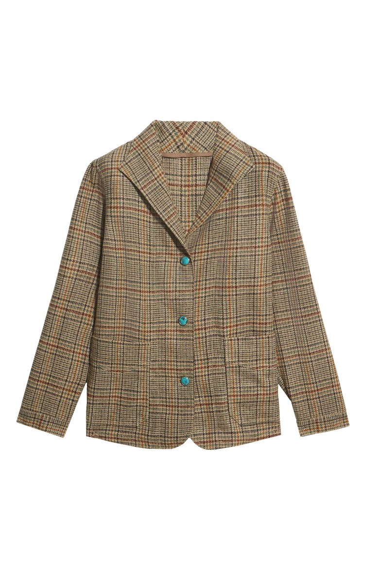 Scotland Classic Wool Check Jacket, Main, color, MIX