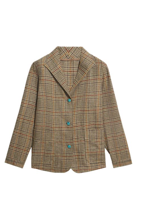 Fortela Scotland Classic Wool Check Jacket In Multi