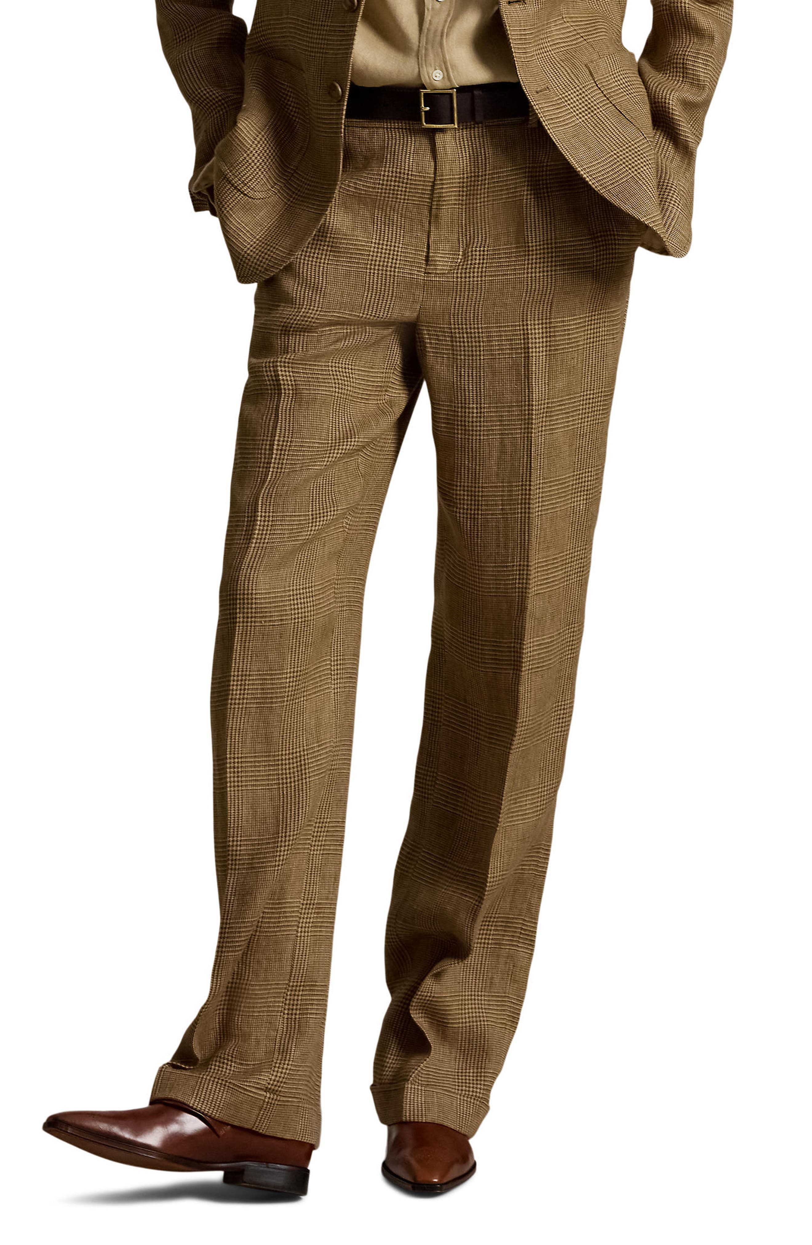 selected BROWN/ TAN GLEN CHECK