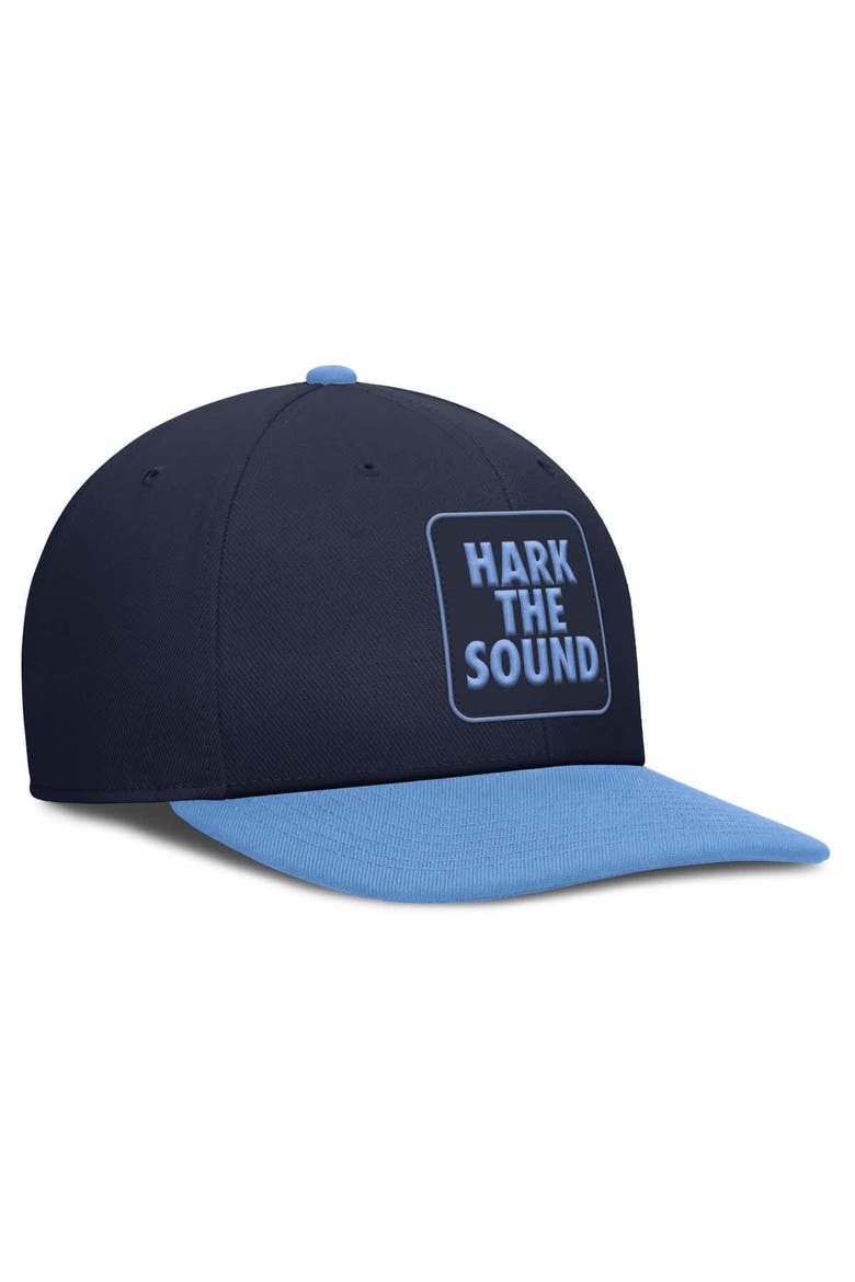 Men's Jordan Brand Navy/Carolina Blue North Carolina Tar Heels 2025 Sideline Campus Pro Local Snapback Hat, Alternate, color, Navy