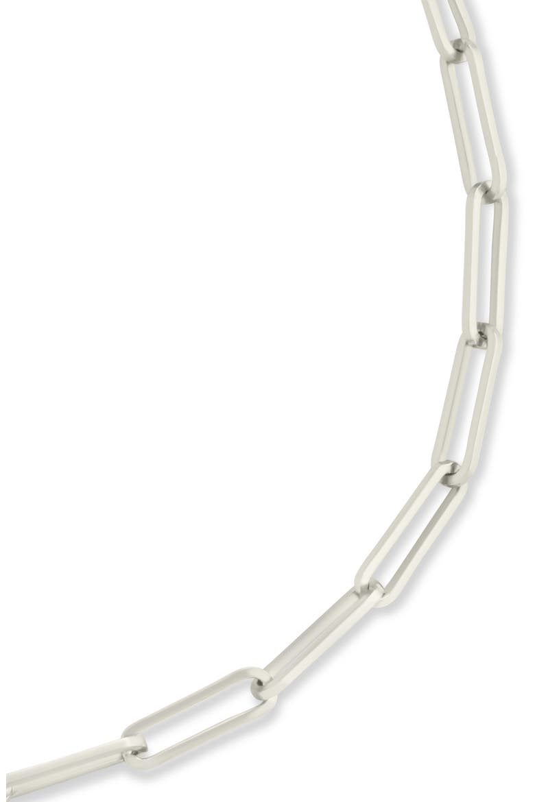 Bold Paper Clip Chain Bracelet, Alternate, color, SILVER