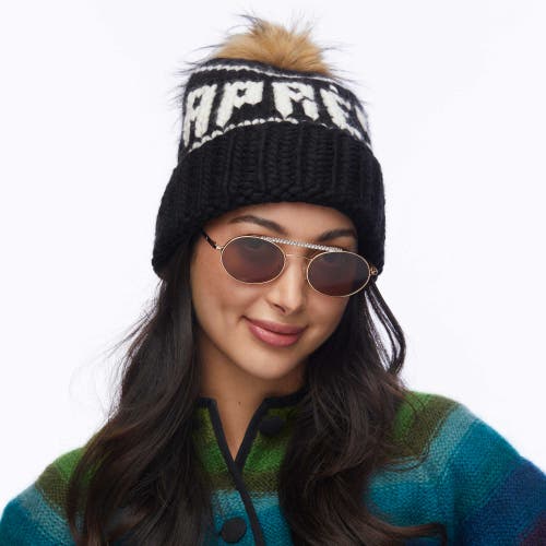 Lele Sadoughi Blacklist Apres Beanie In Black