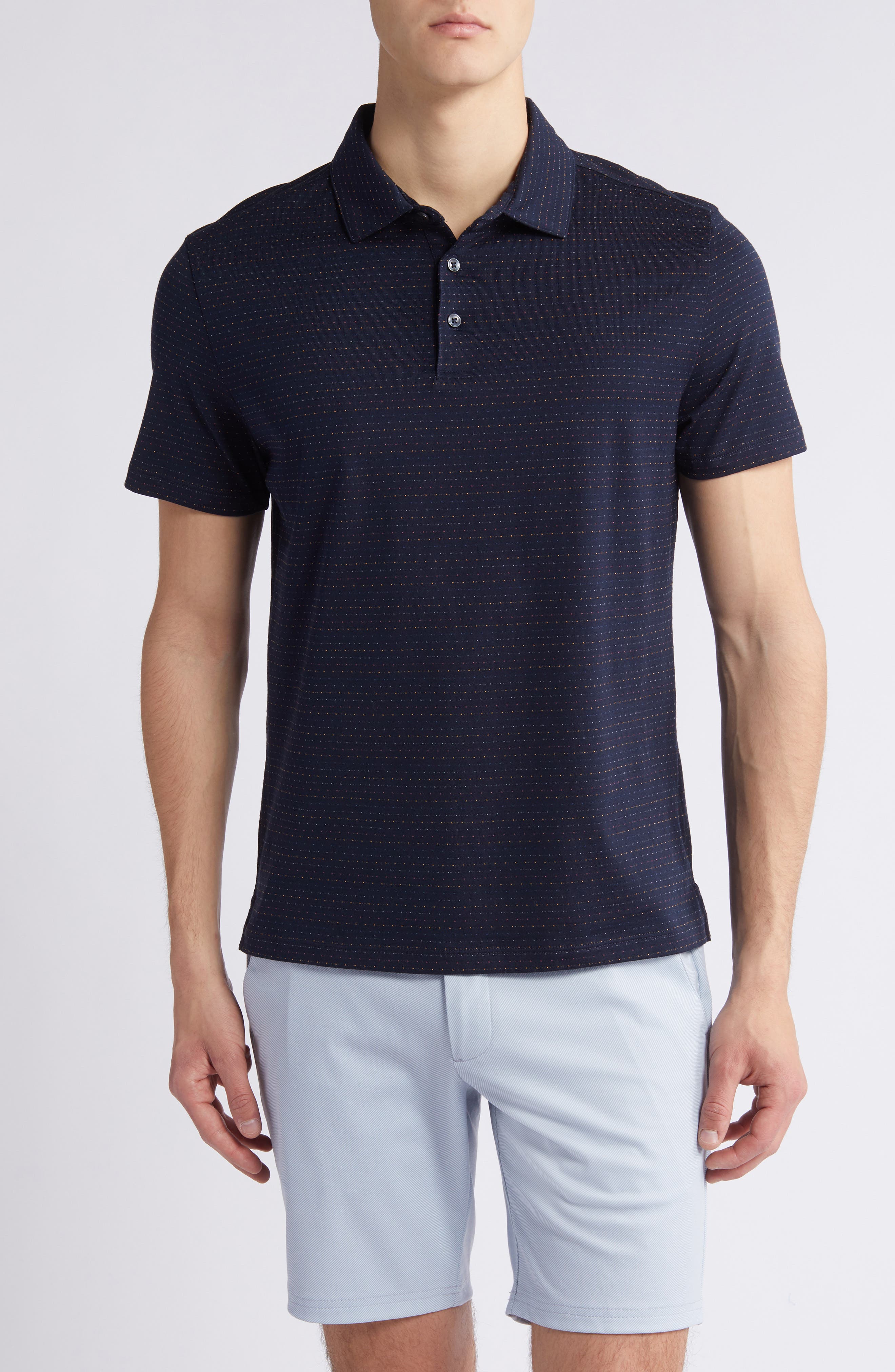Poe Jacquard Dot Polo