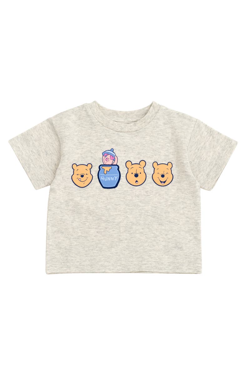 Disney T-Shirt & French Terry Shorts Set, Alternate, color, Winnie The Pooh Beige