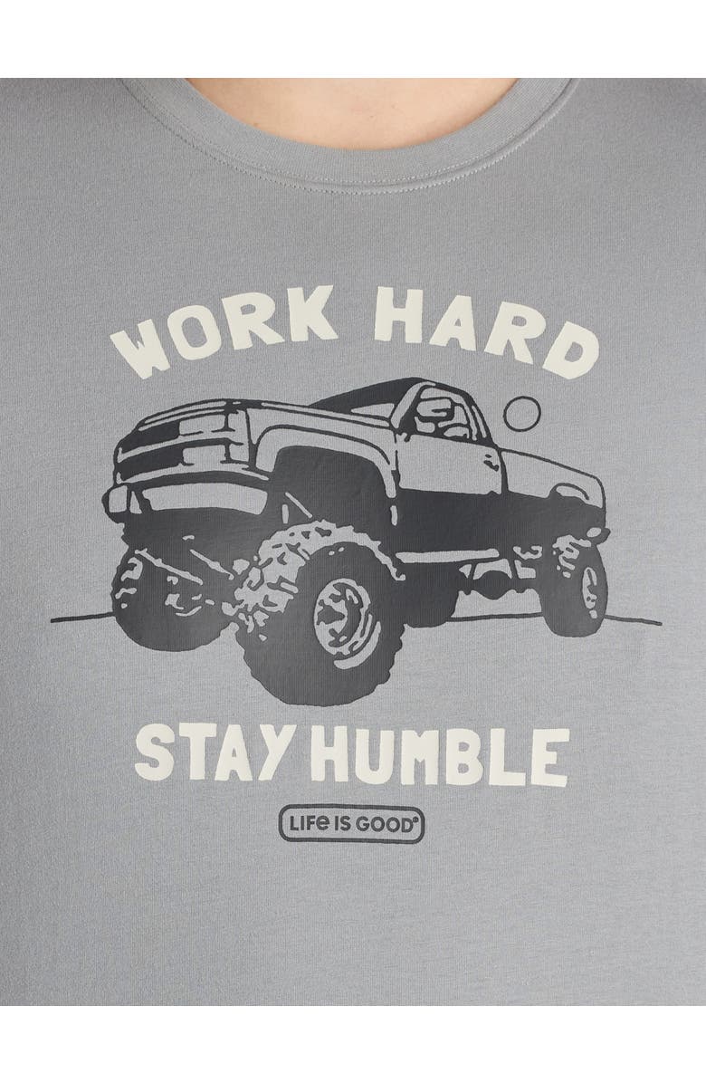 LIFE IS GOOD Big & Tall Stay Humble Truck Graphic Tee, Alternate, color, Grey