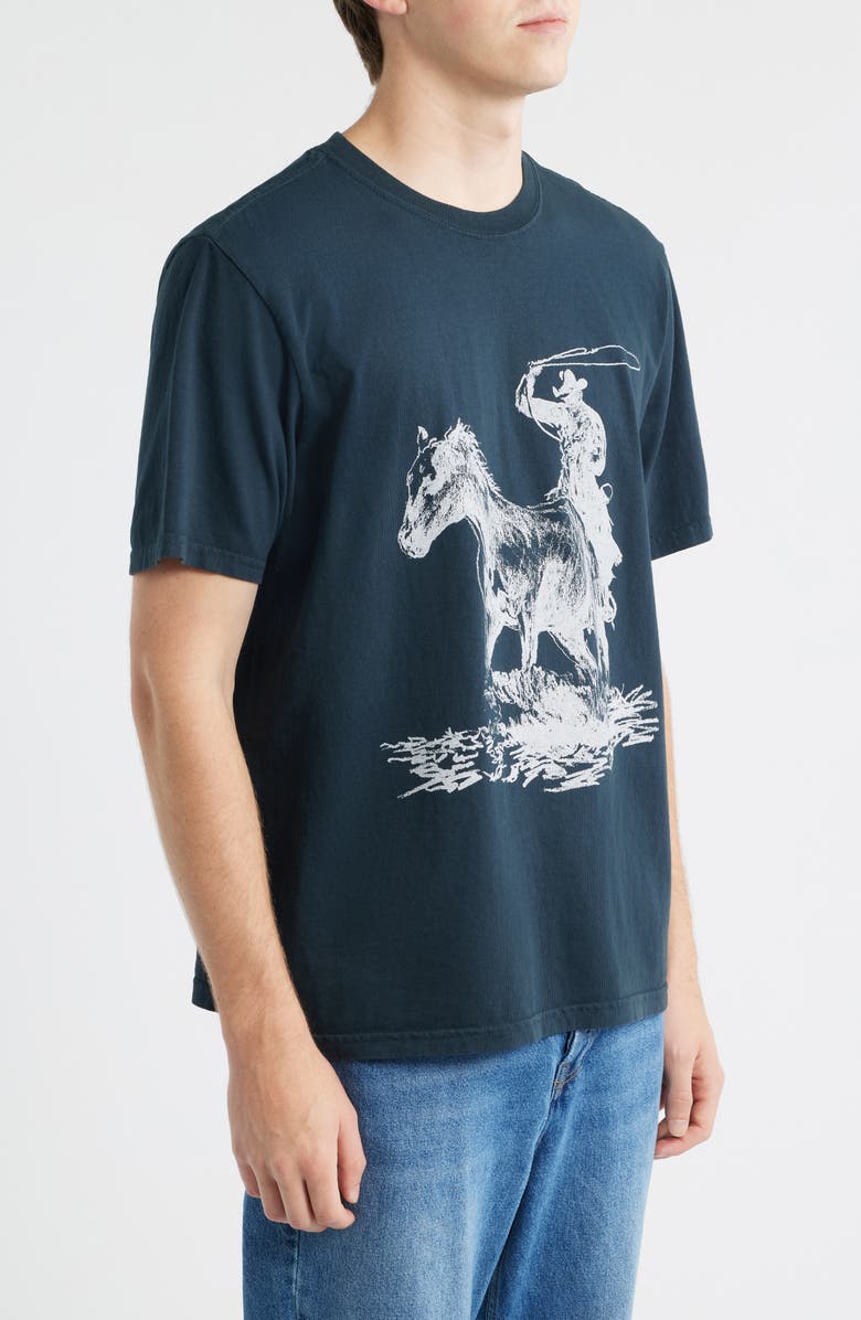 ONE OF THESE DAYS Reward Cotton Graphic T-Shirt, Alternate, color, Hard Washed Black