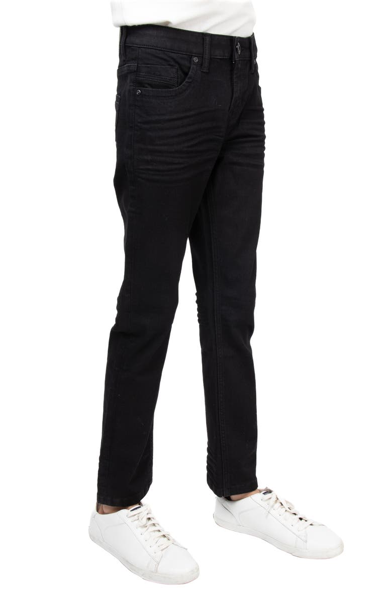 Kids' Cultura Stretch Straight Leg Jeans, Alternate, color, JET BLACK