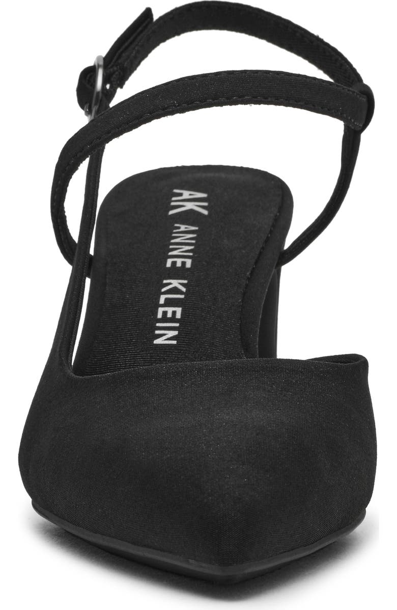 Anne Klein Bueles Ankle Strap Pump, Alternate, color, Black Stretch