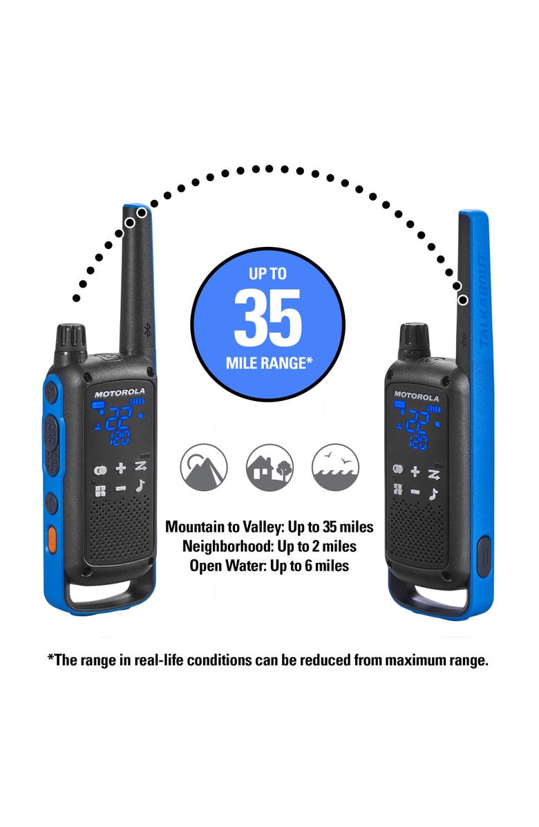 Motorola Solutions TalkAbout T802 License-Free Family Radios, 2-Pack, Alternate, color, Blue