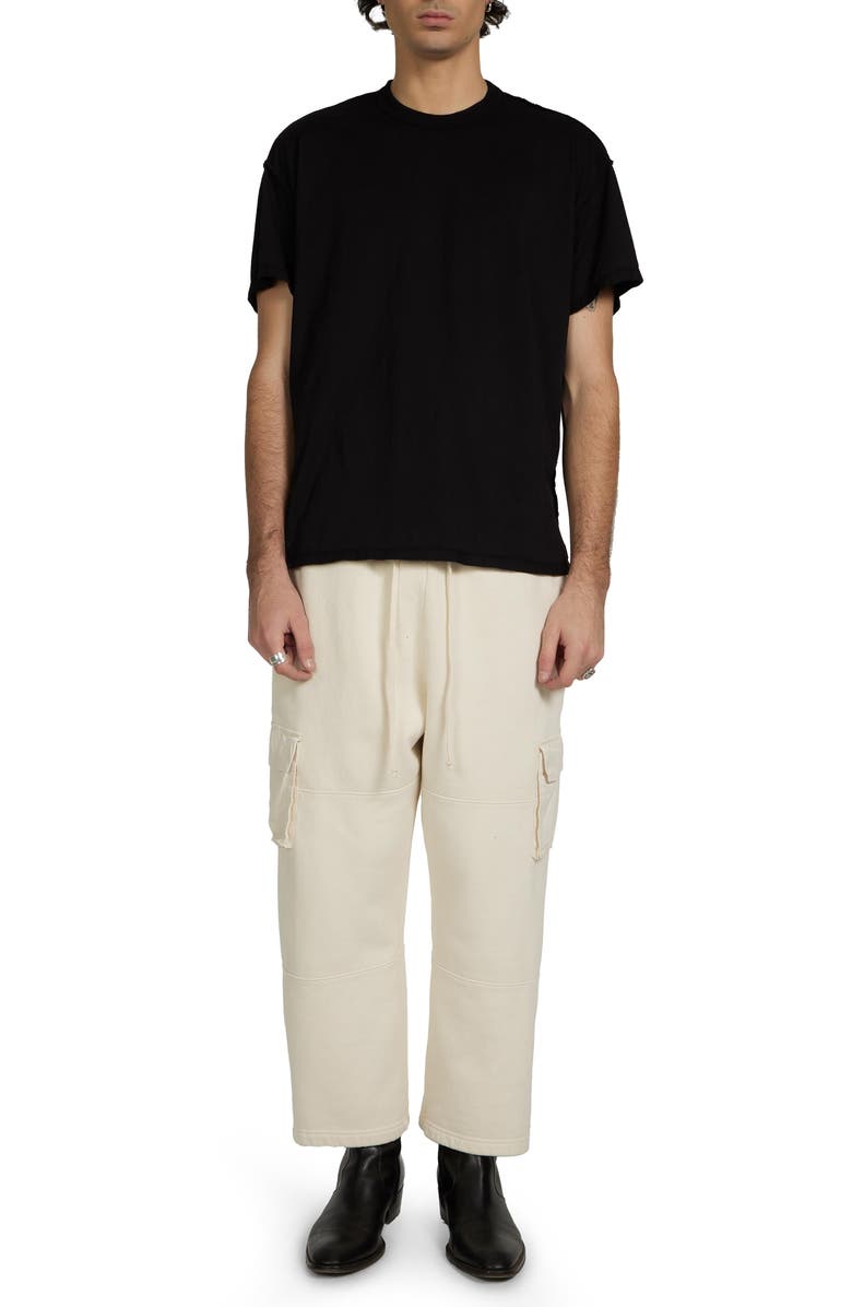 Les Tien Lightweight Binded Neck Inside Out Tee, Alternate, color, Jet Black