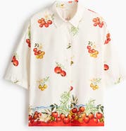 H&M Oversized Linen-blend Shirt