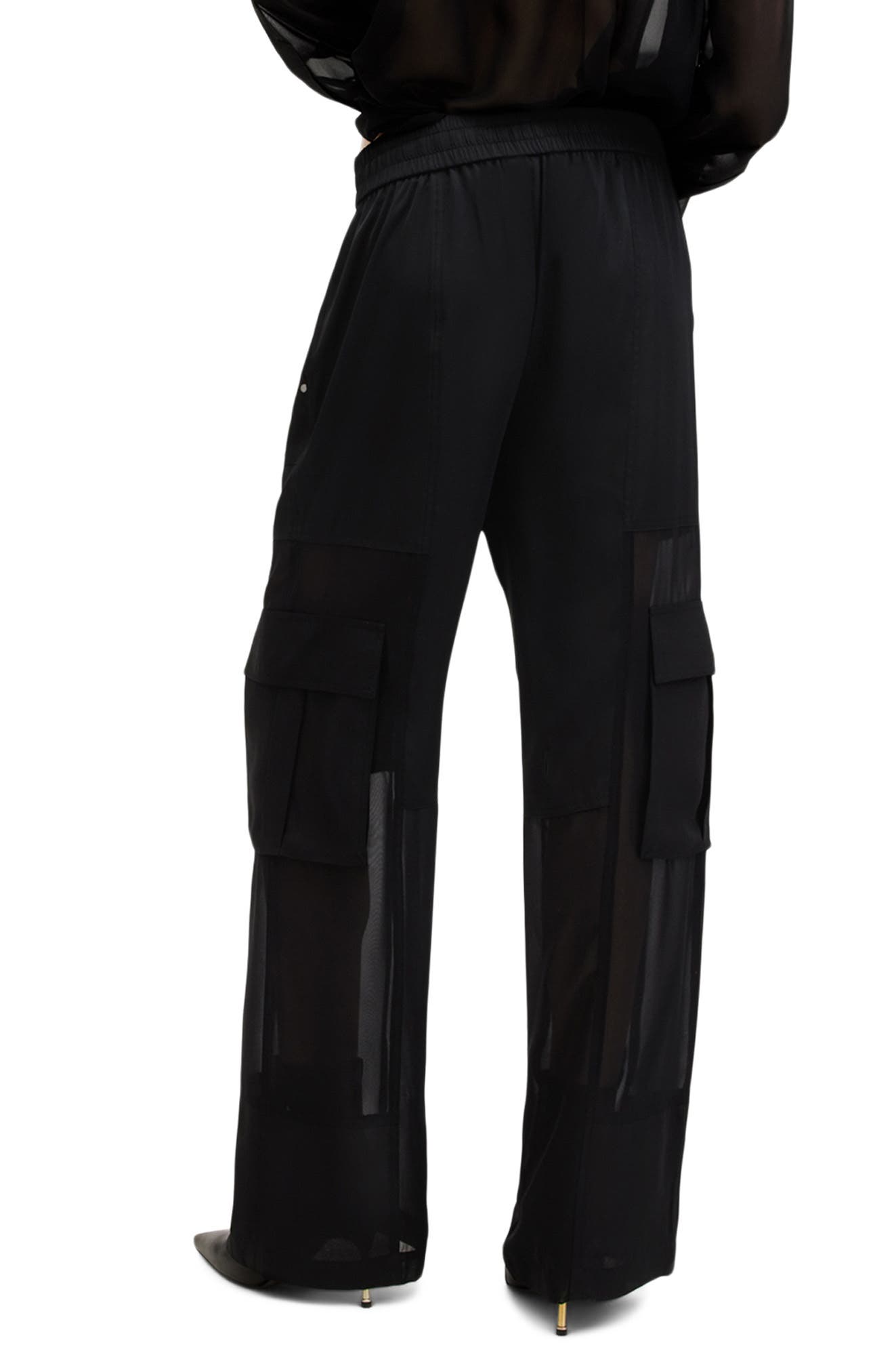 AllSaints Jody Mesh Cargo Pants (Women) | Nordstromrack