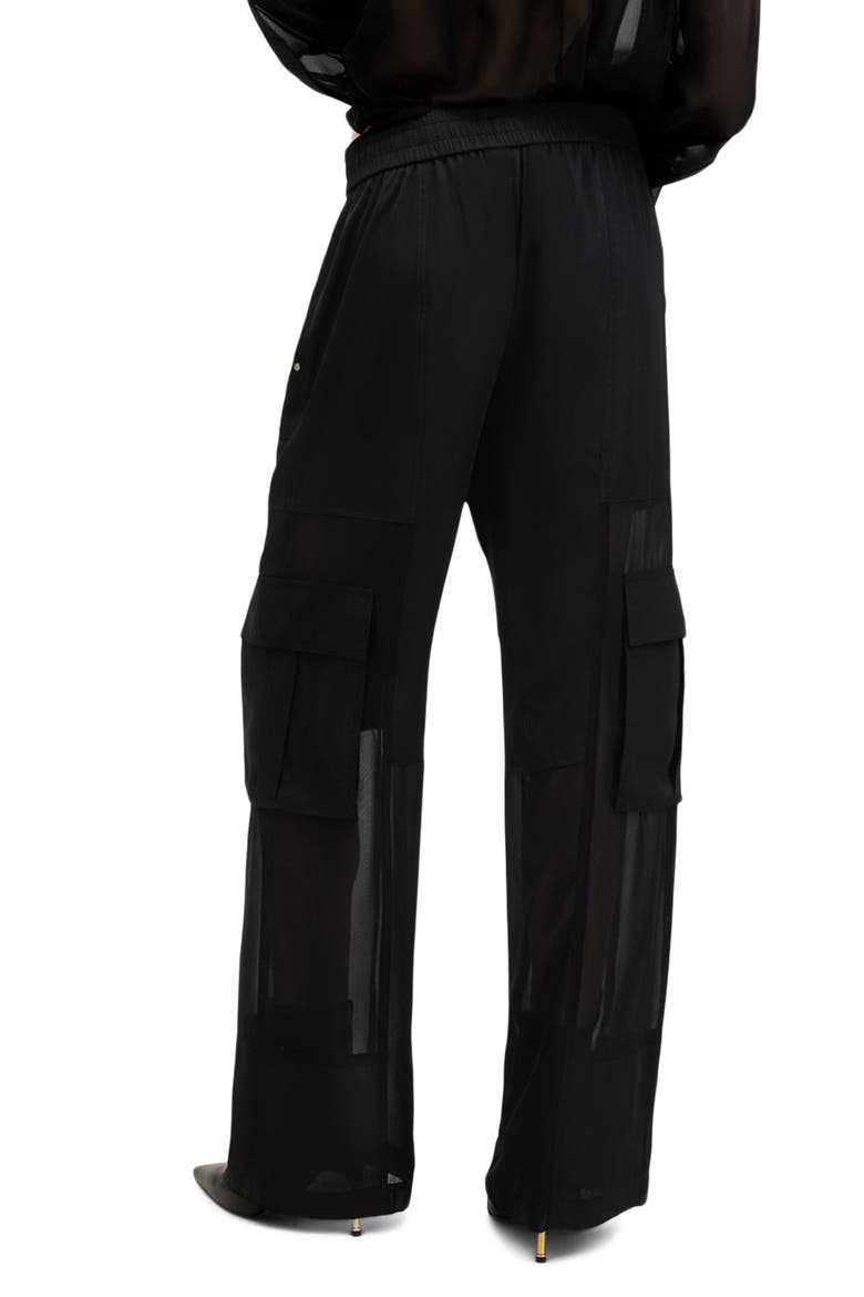 Jody Mesh Cargo Pants, Alternate, color, BLACK