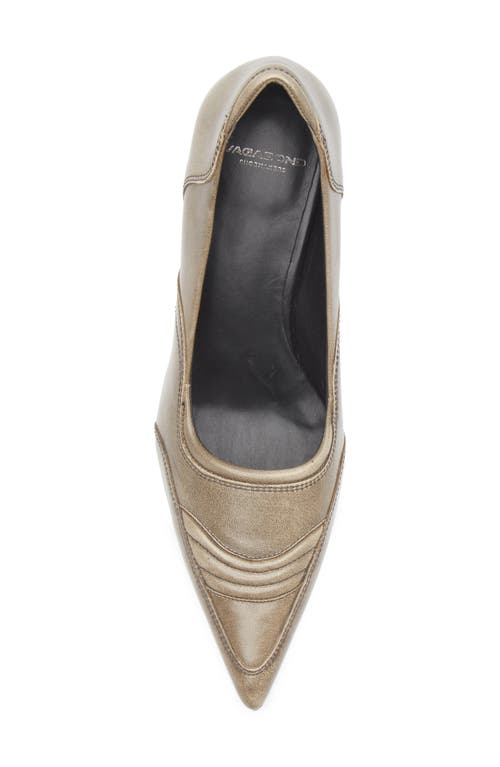 Vagabond Shoemakers Lykke Pointed Toe Kitten Heel Pump In Gray