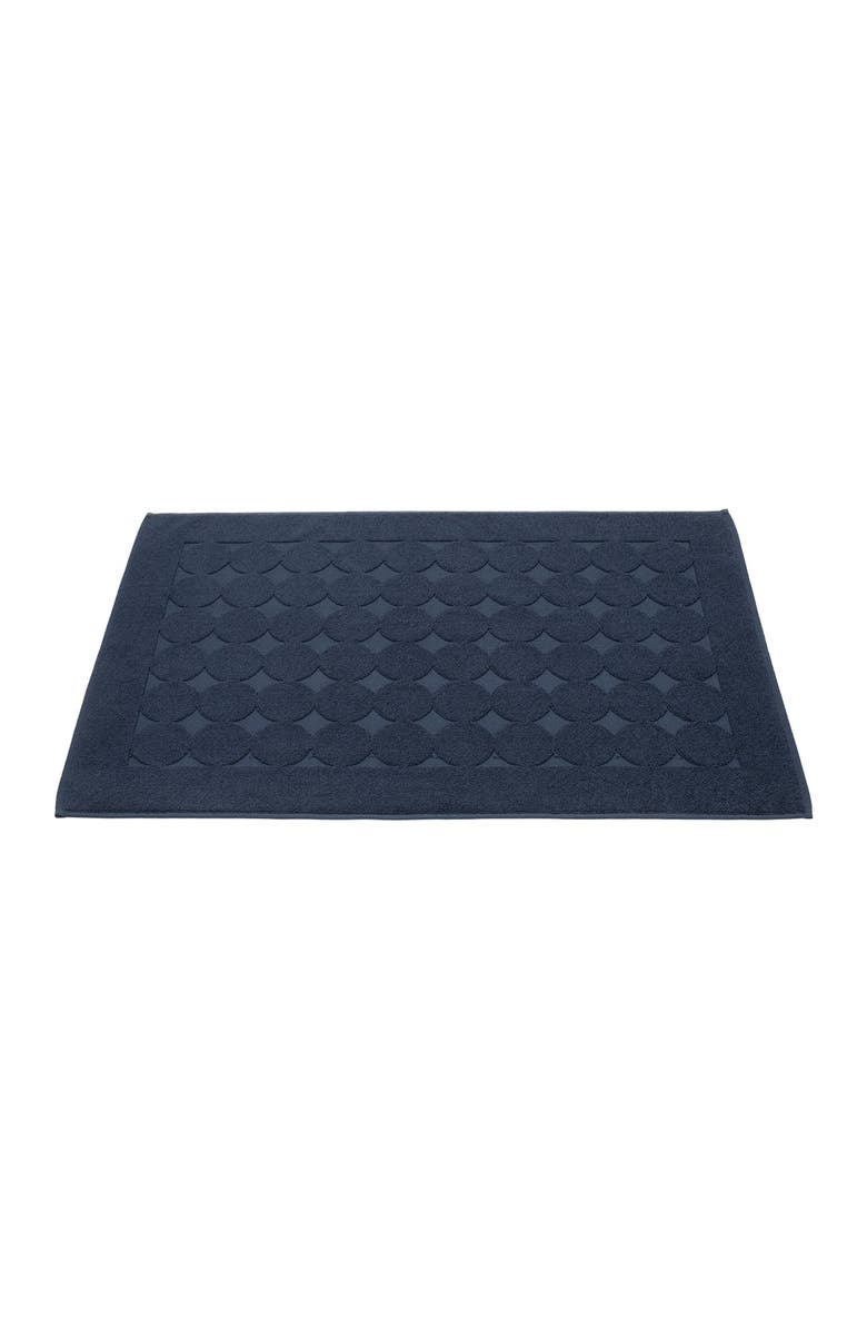 Linum Home Textiles Sinemis Circle Design Bath Mat, Alternate, color, Navy