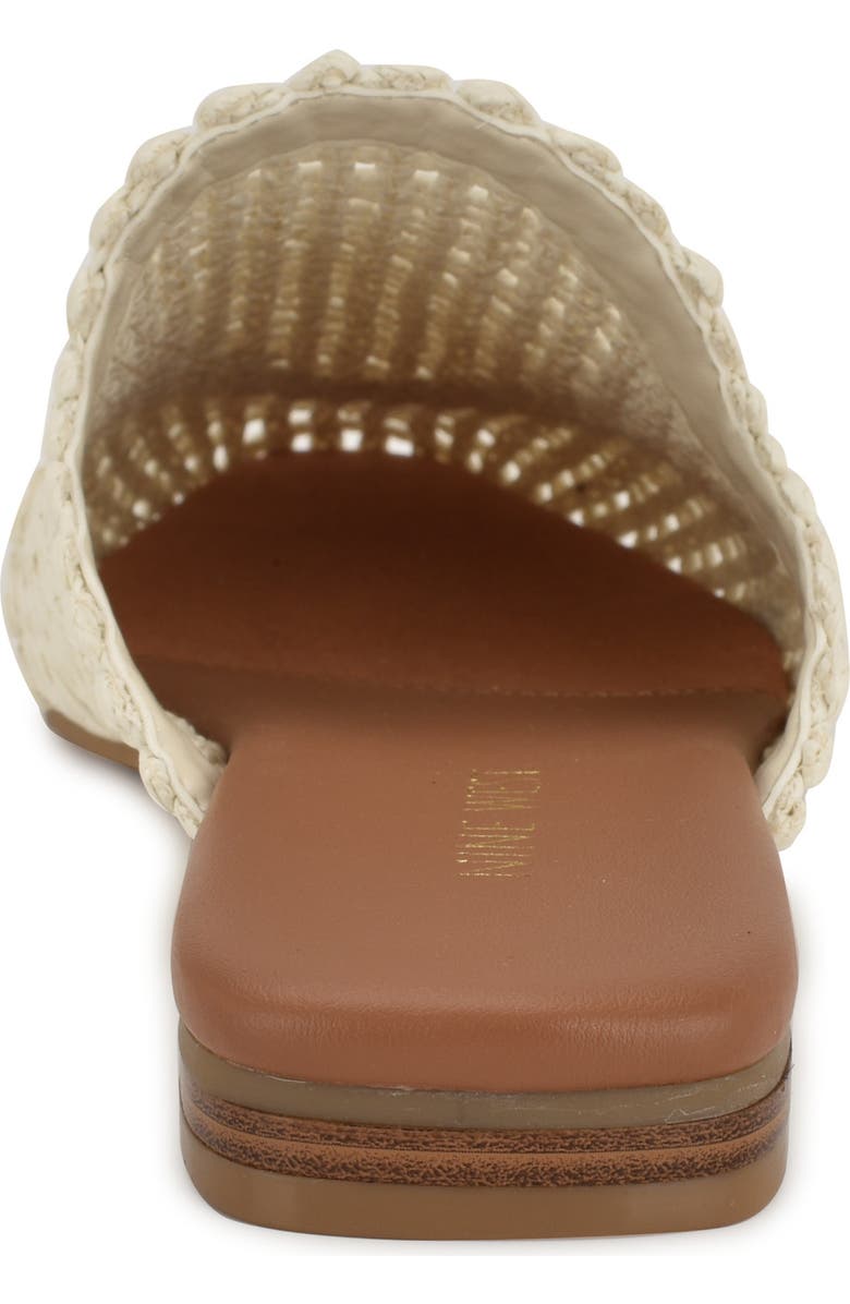 Nine West Canoli Raffia Mule, Alternate, color, Chic Cream