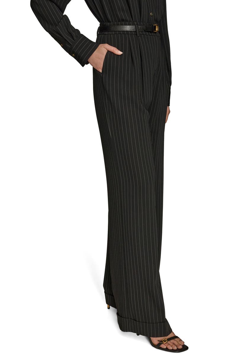 Donna Karan New York Pinstripe Wide Leg Pants, Alternate, color,