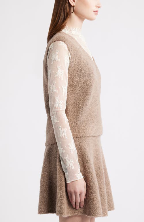 Treasure & Bond Bouclé Sweater Vest In Multi