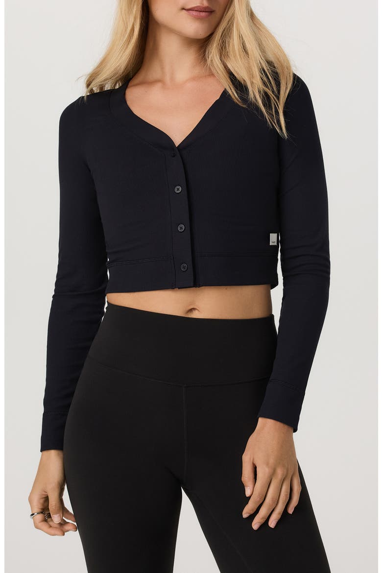 Pose Mini Cardigan, Main, color, BLACK