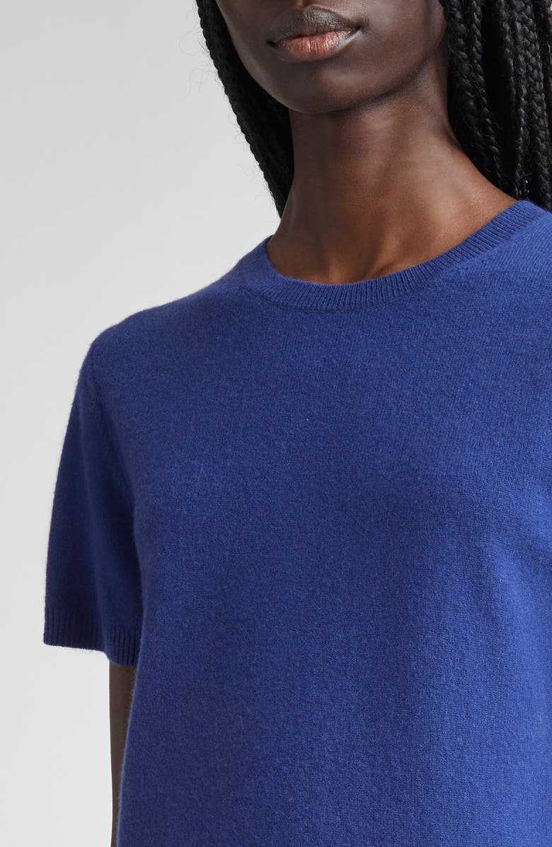 Vince Short Sleeve Wool & Cashmere Sweater, Alternate, color, Caspian
