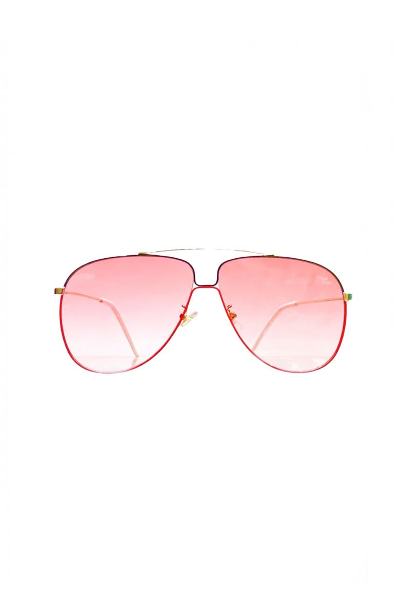 Tribal ëyës Highlife Rose 58mm Aviator Sunglasses, Main, color, Pink