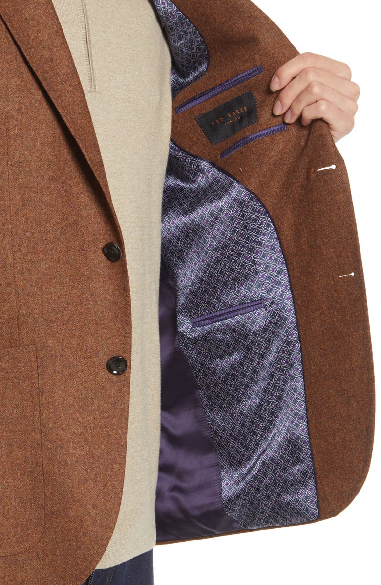 Ted Baker London Keith Mélange Wool & Cashmere Sport Coat, Alternate, color,