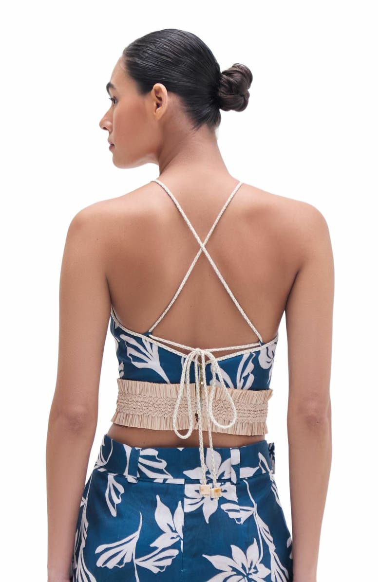 PatBO Artichoke Halterneck Top, Alternate, color, 