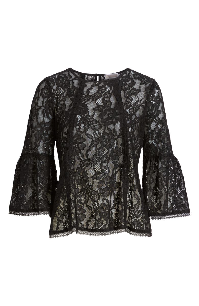 Chelsea28 Bell Sleeve Lace Top, Alternate, color, 
