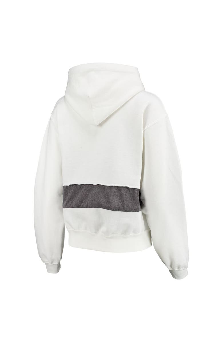 REFRIED APPAREL Women's Refried Apparel White Buffalo Bills Sustainable Crop Dolman Pullover Hoodie, Alternate, color,