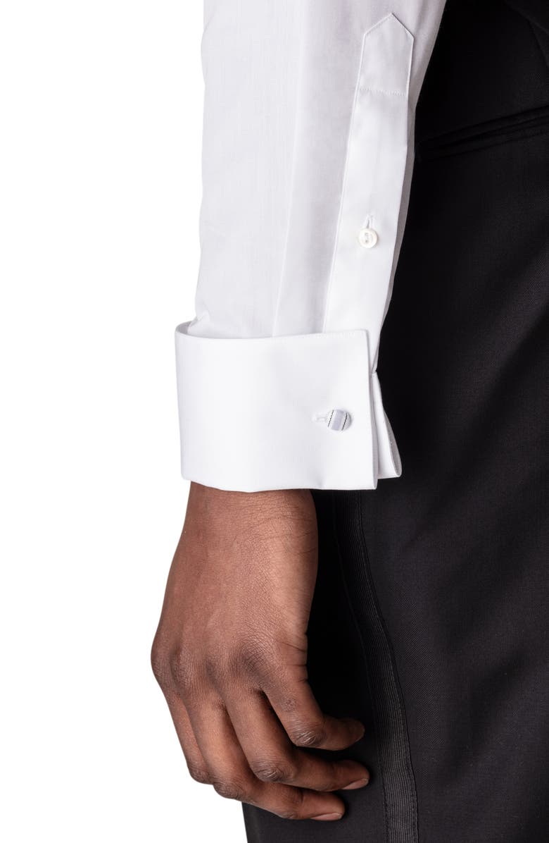 Eton Classic Fit Piqué Tuxedo Shirt, Alternate, color, 