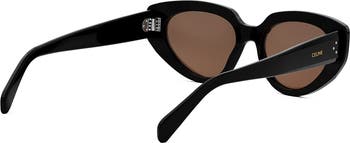 Bold 3 Dots 53mm Cat Eye Sunglasses