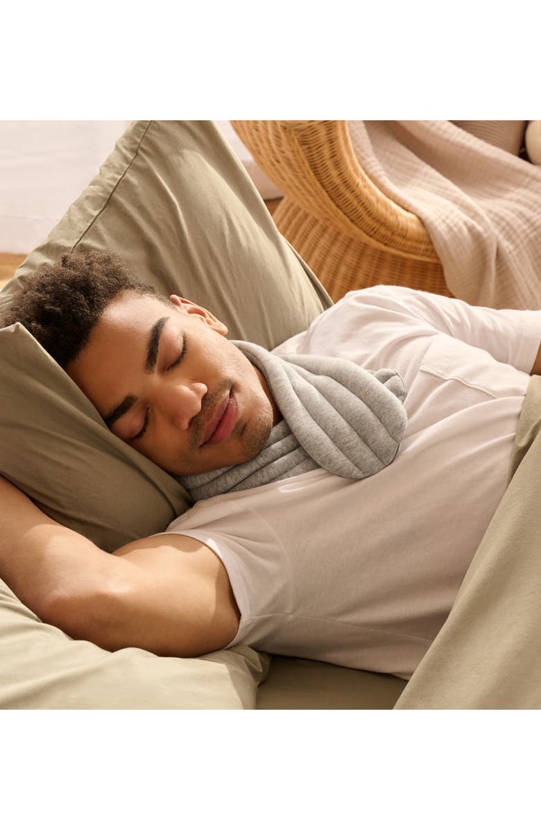 Bearaby Calmer Weighted & Heatable Neck Wrap, Alternate, color, Moonstone Grey