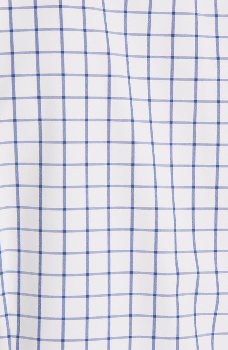 Mizzen+Main Leeward No-Tuck Button-Up Shirt, Alternate, color, White Navy Windowpane
