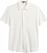 Robert Barakett Newman Short Sleeve Knit Button-Up Shirt