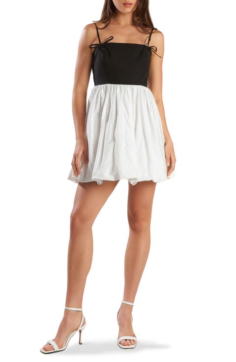 Colorblock Bubble Hem Minidress