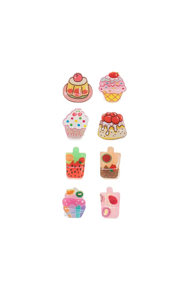 BY ADINA EDEN Sweet Treat Mini Claw Clip Set, Main, color, Multi Color