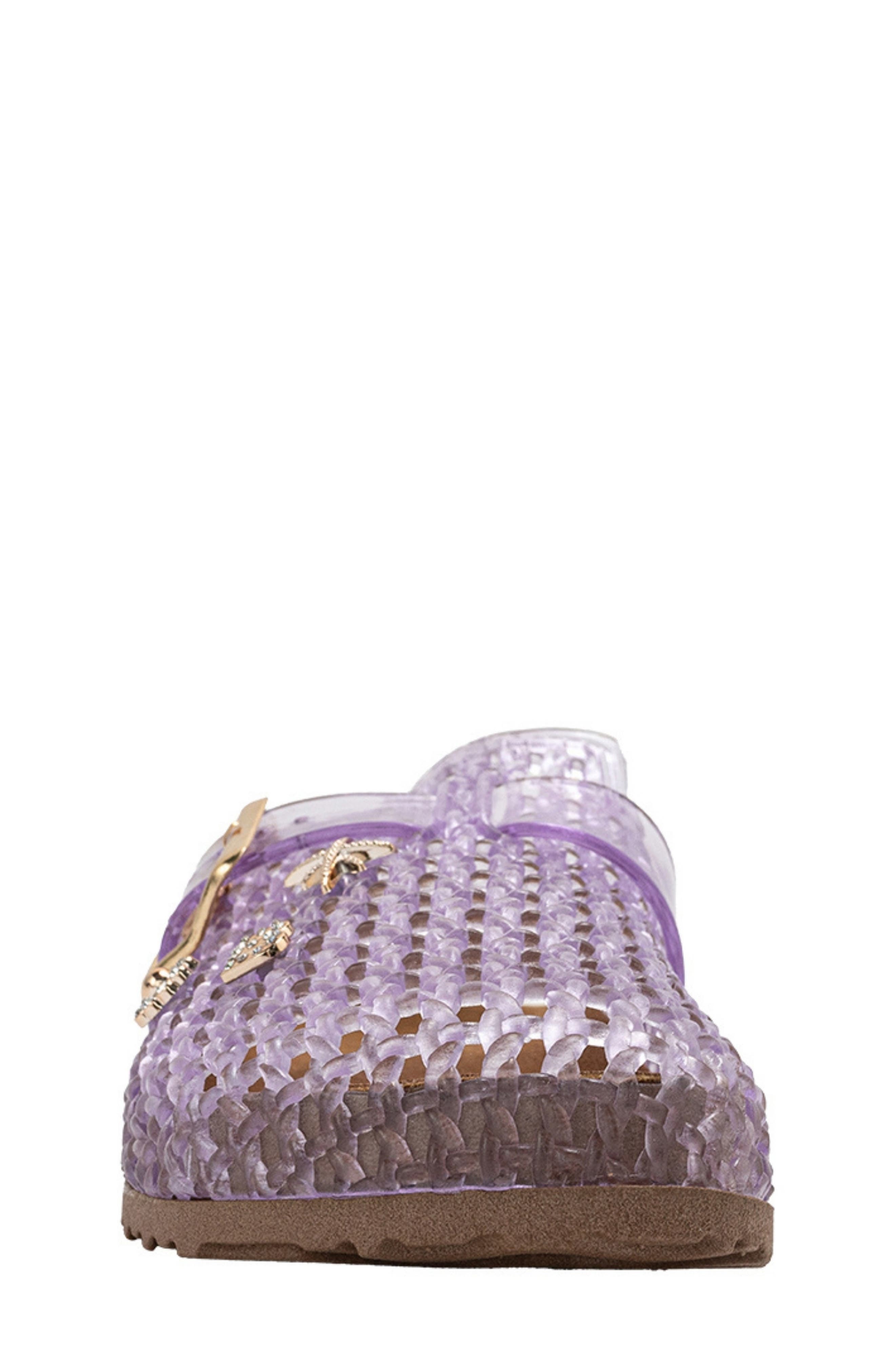bebe Twinkle Footbed Clog, Alternate, color, Lavender