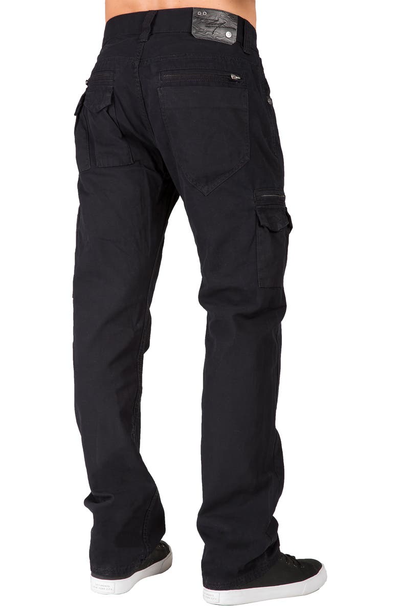 LEVEL 7 Cargo Jeans, Alternate, color, Black