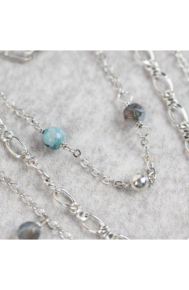 Ten Thousand Villages Nanda Layered Beaded Necklace, Alternate, color, Multi Color