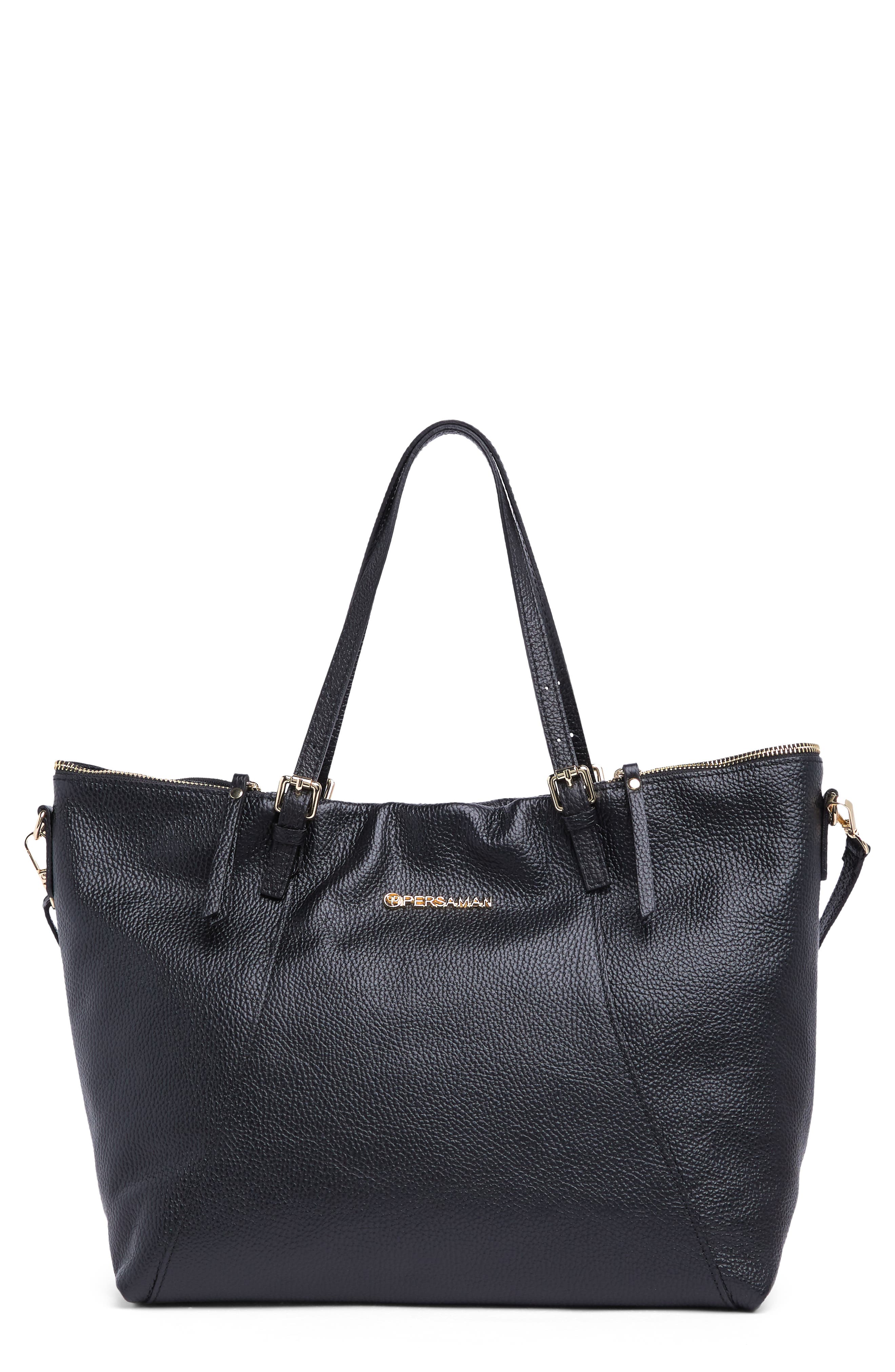 Persaman New York Georgette Leather Tote Bag, Main, color, 