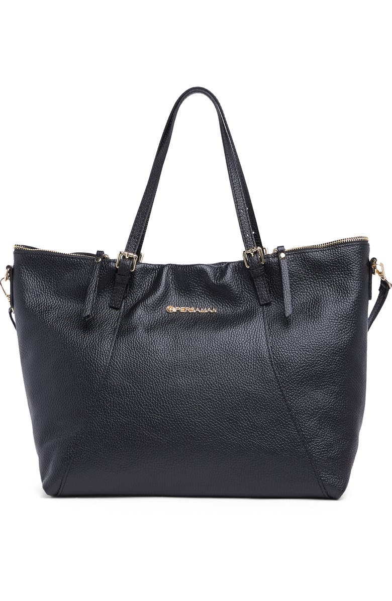 Persaman New York Georgette Leather Tote Bag, Main, color,