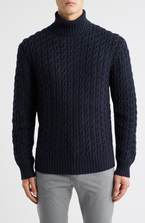 x Beckham Herrero Wool & Cashmere Cable Sweater