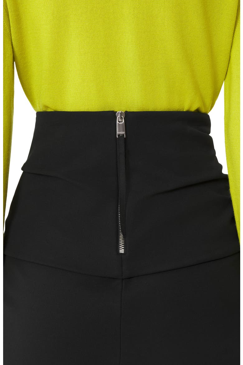 Black Midi Skirt In Jersey, Alternate, color, Black