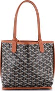 Pre-Owned Goyard Anjou Reversible Tote Coated Canvas Mini