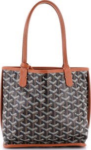 Pre-Owned Goyard Anjou Reversible Tote Coated Canvas Mini
