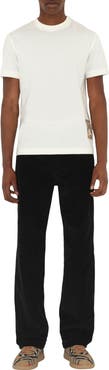 Burberry Check Label Cotton T-shirt