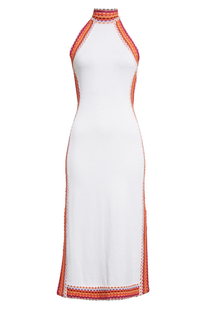 Zoey Sleeveless Open Stitch Trim Dress, Alternate, color, IVORY MULTISTRIPE SWEATERS